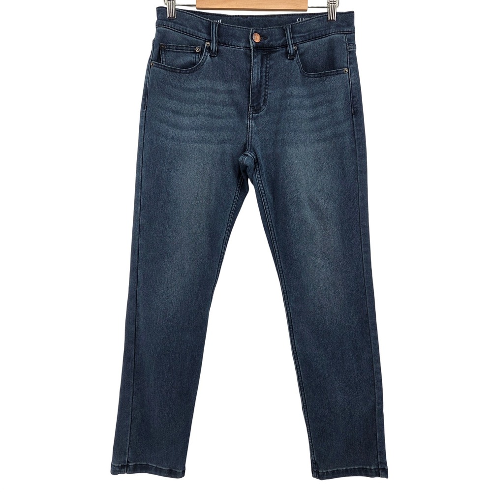 Mugsy Jeans Clarks 32x30 Blue Wash Straight Leg Stretch Denim Pants‎